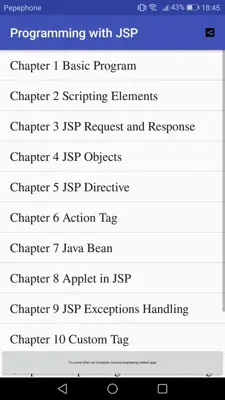 Programming with JSP android App screenshot 9
