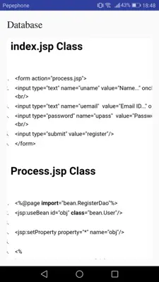 Programming with JSP android App screenshot 2