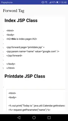 Programming with JSP android App screenshot 3